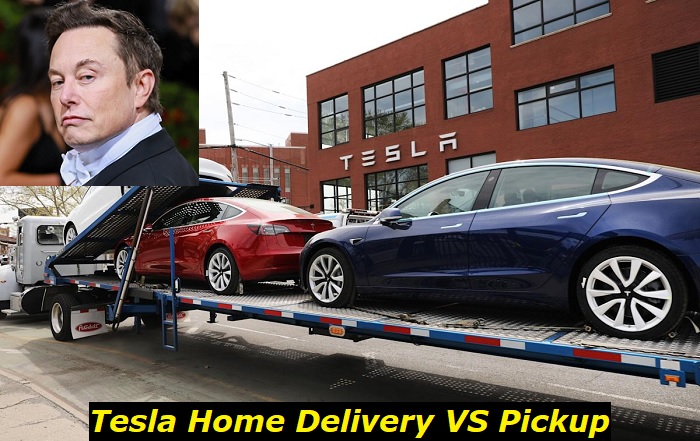 tesla home delivery vs pickup